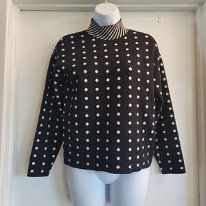 Antropologie Polka Dot & Stripe Sweater